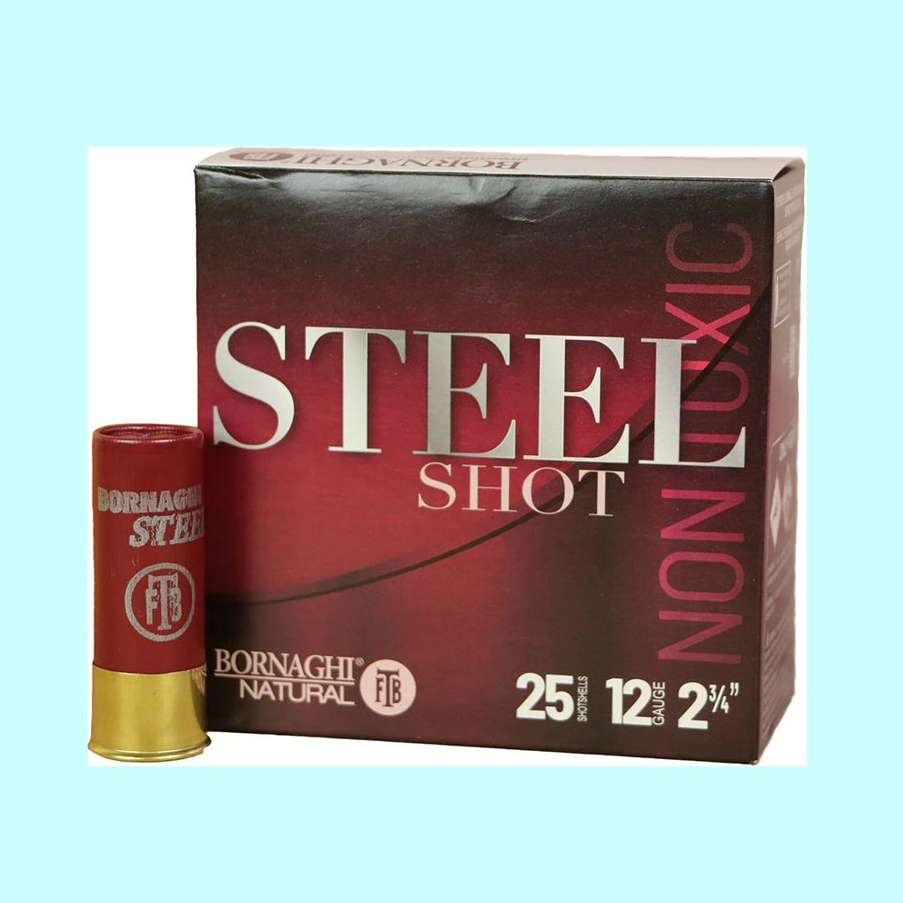 Bornaghi 12ga Steel #2 Shot 2 3/4 11/8oz 1360fps