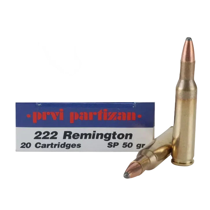222 Rem Remington High Performance 50gr Pointed Soft Point 3140 fps 20rds