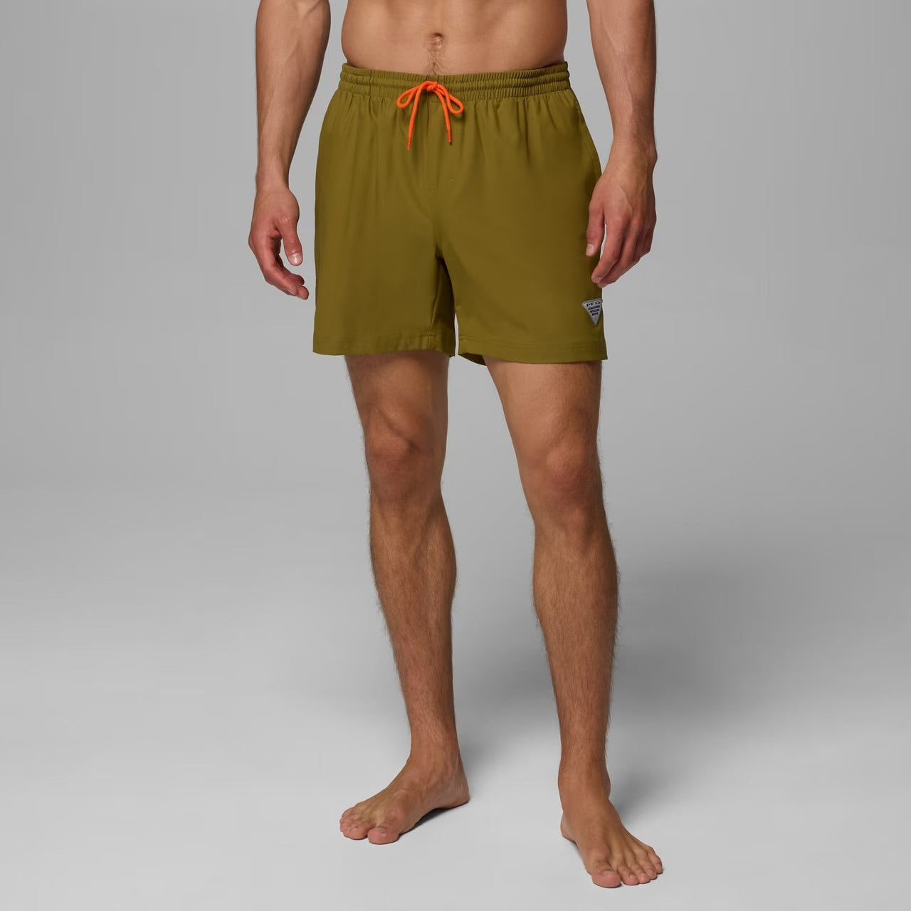 Columbia PFG Rambler Water Shorts in Grove Green — quick-dry fishing shorts at Glenwood Springs Outdoors