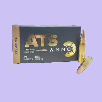 7.62x39 ATS Ammo 124gr FMJ