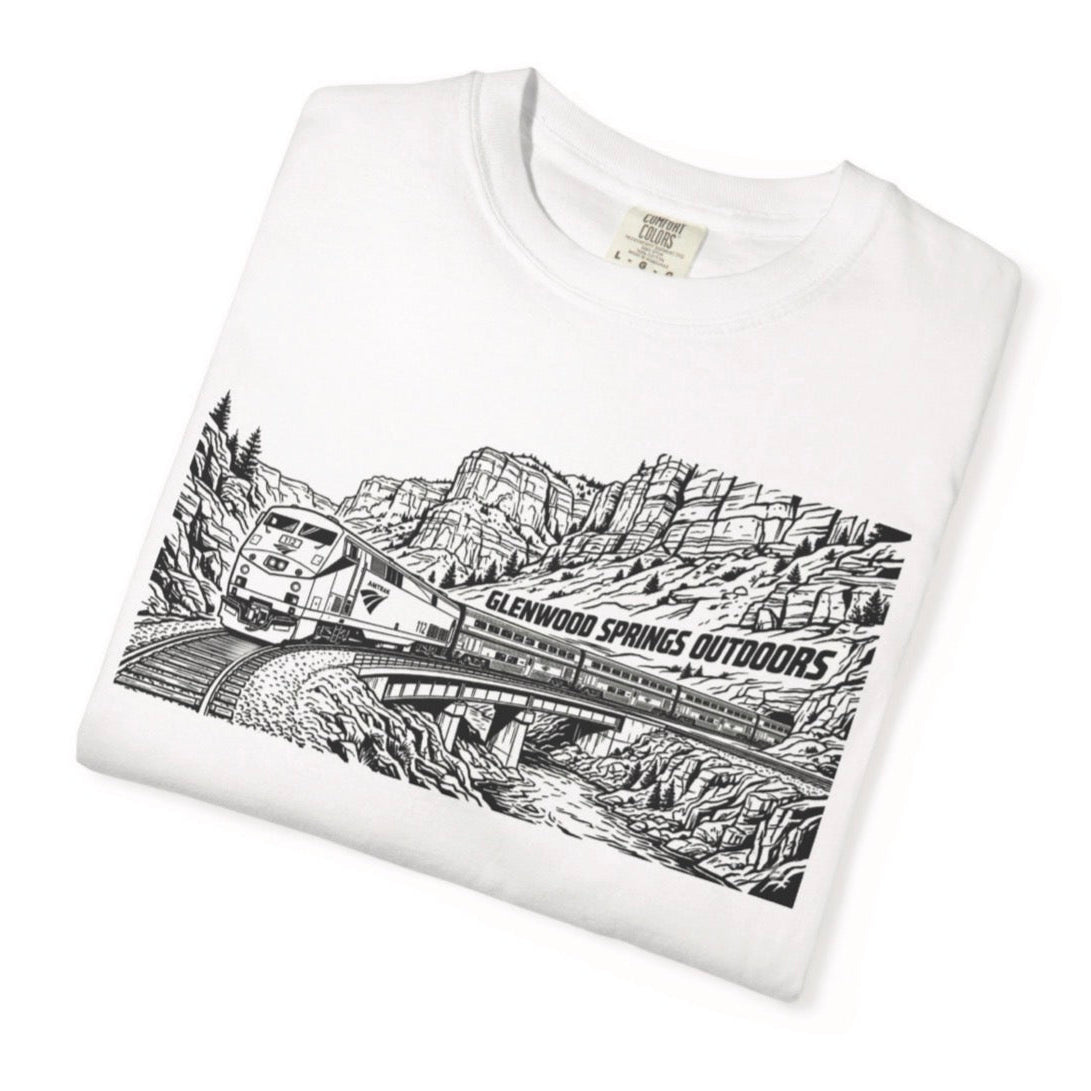 B and W train life tee shirt