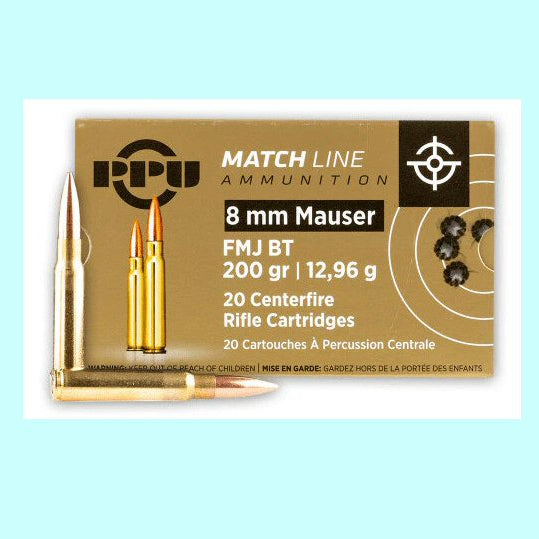 8mm Mauser Match Line 200gr FMJ BT