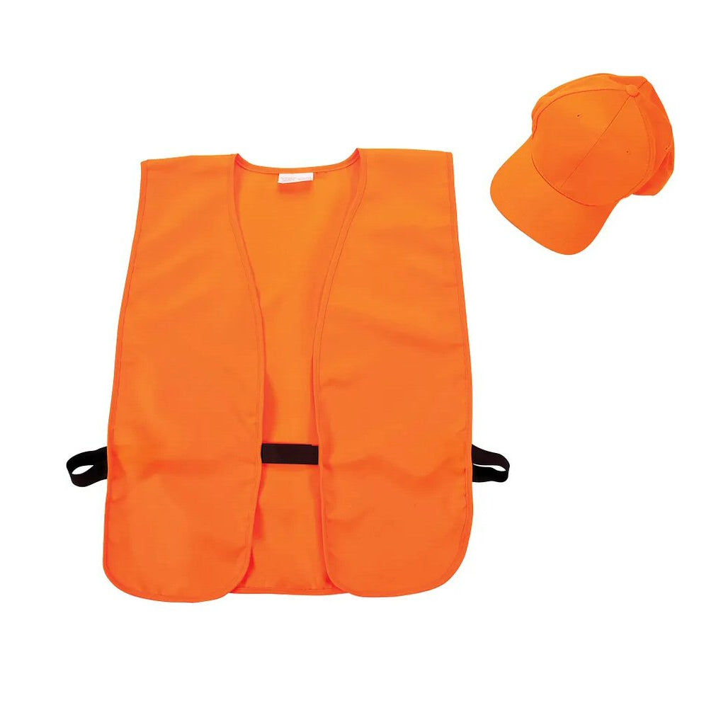 Allen blaze orange stocking cap and vest hunting safety gear — available at Glenwood Springs Outdoors, Glenwood Springs, CO