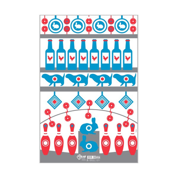 Allen EZ Aim Shooting Gallery Paper Target & Backer