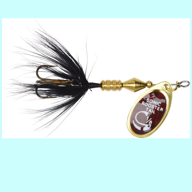 Sonic Rooster Tail 1/8oz. - Black Mylar BLMY