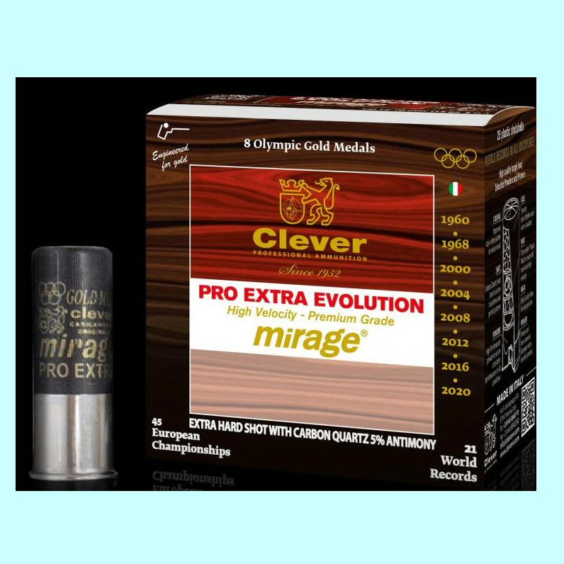 Clever T4 Pro Evolution RS – 12 Gauge, 2 3/4" 7/8 oz (24g) 7 1/2 Shot 1391 FPS - Case