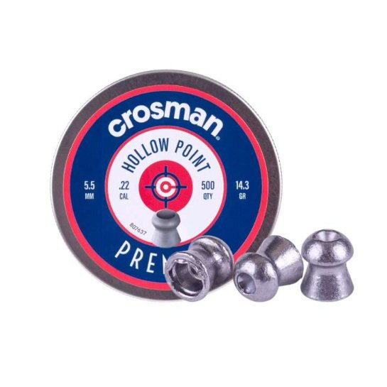 Crosman Premier Hollow Points .22 cal 14.3 Grains 500ct