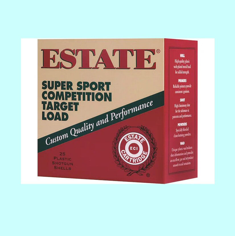 Estate 12 Gauge 2-3/4” 1200 1-1/8oz 7-1/2 shot 25 rounds