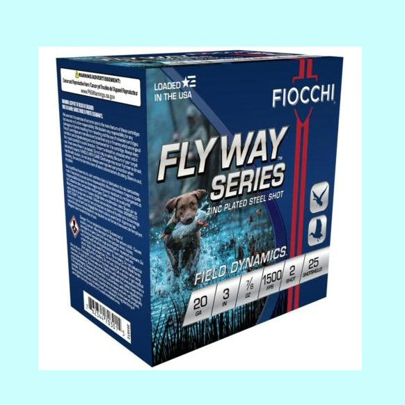 Fiocchi Flyway Series Steel 20ga 3” 7/8oz. 1500FPS #2 - Case