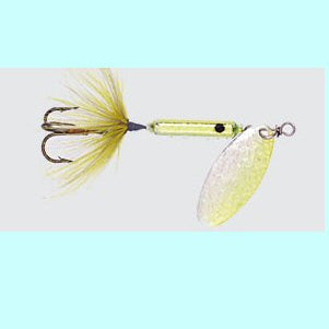 Worden's Rooster Tail 1/6 oz 210 Inline Spinner - Flash Chartreuse FCHR