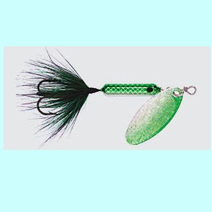 Worden's Rooster Tail 1/6 oz 210 Inline Spinner - Flash Green FGRN
