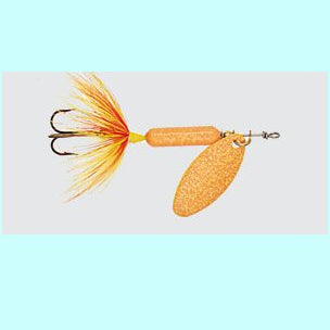 Worden's Rooster Tail 1/6 oz 210 Inline Spinner - Gold Orange GOR