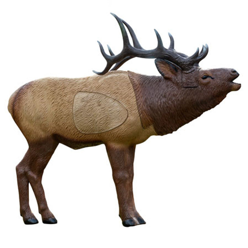 Rinehart 1/3 Scale Signature Elk 3D archery target, anatomically correct bull elk form, self-healing foam, broadhead compatible