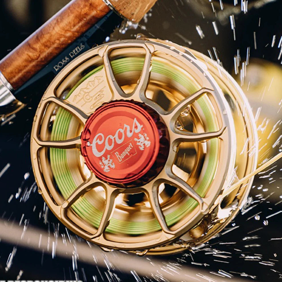 Ross Animas large-arbor fly reel in 5/6 Olive — USA-made trout reel | Glenwood Springs Outdoors