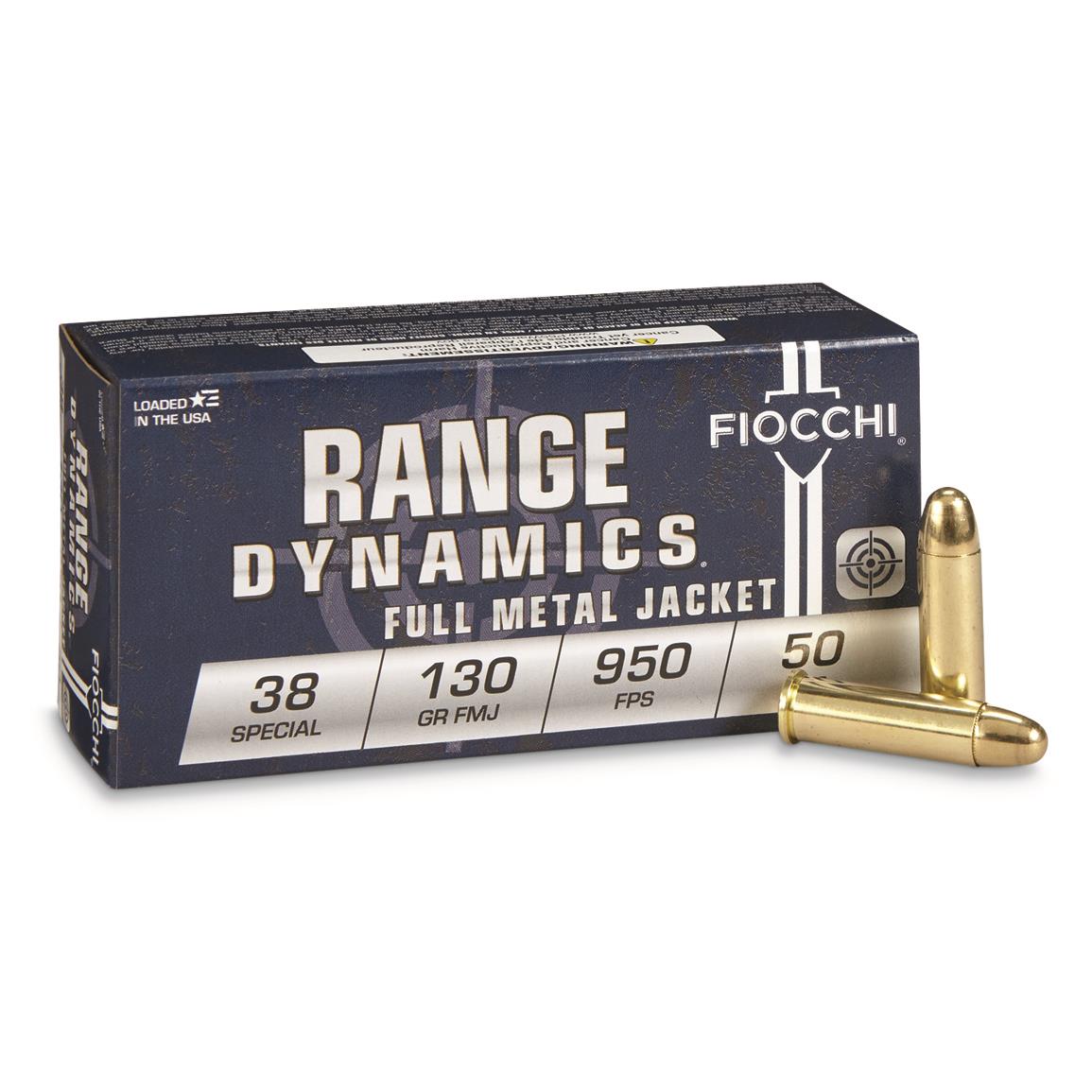38 Special Fiocchi 130 Grain FMJ 950 fps 50 Rounds