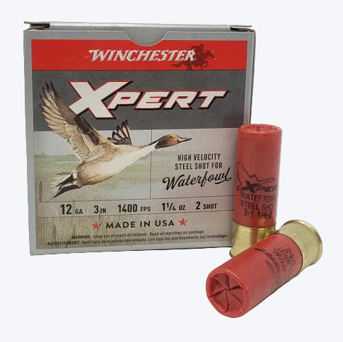 Winchester 12ga Xpert Waterfowl High Velocity 1400fps 1 1/4oz #2 Shot - CASE