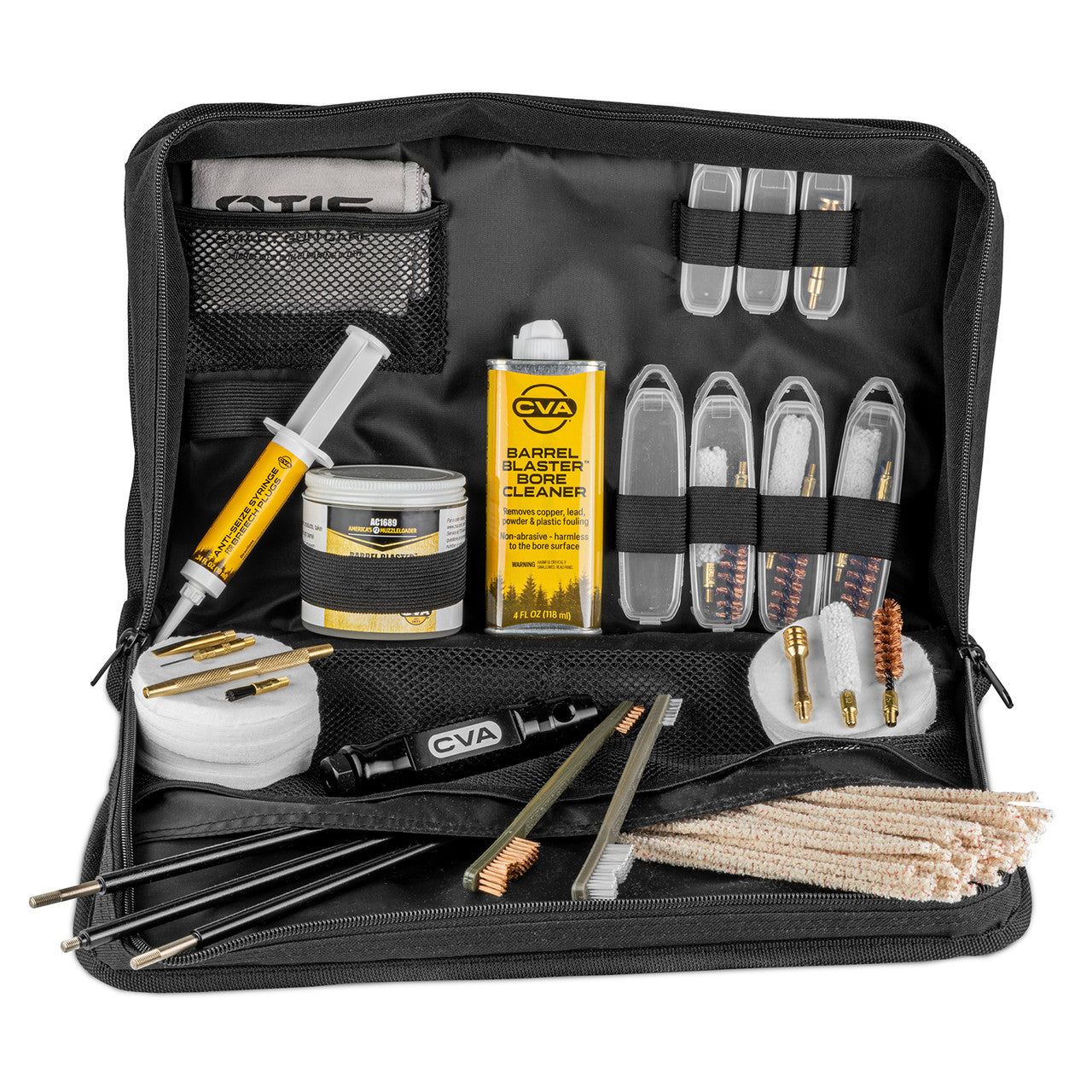 CVA Elite Muzzleloader Range and Cleaning Kit — complete maintenance and accuracy kit for inline muzzleloaders