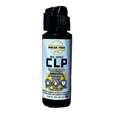 Break-Free CLP 2/3 oz bottle — 3-in-1 firearm cleaner lubricant and protectant
