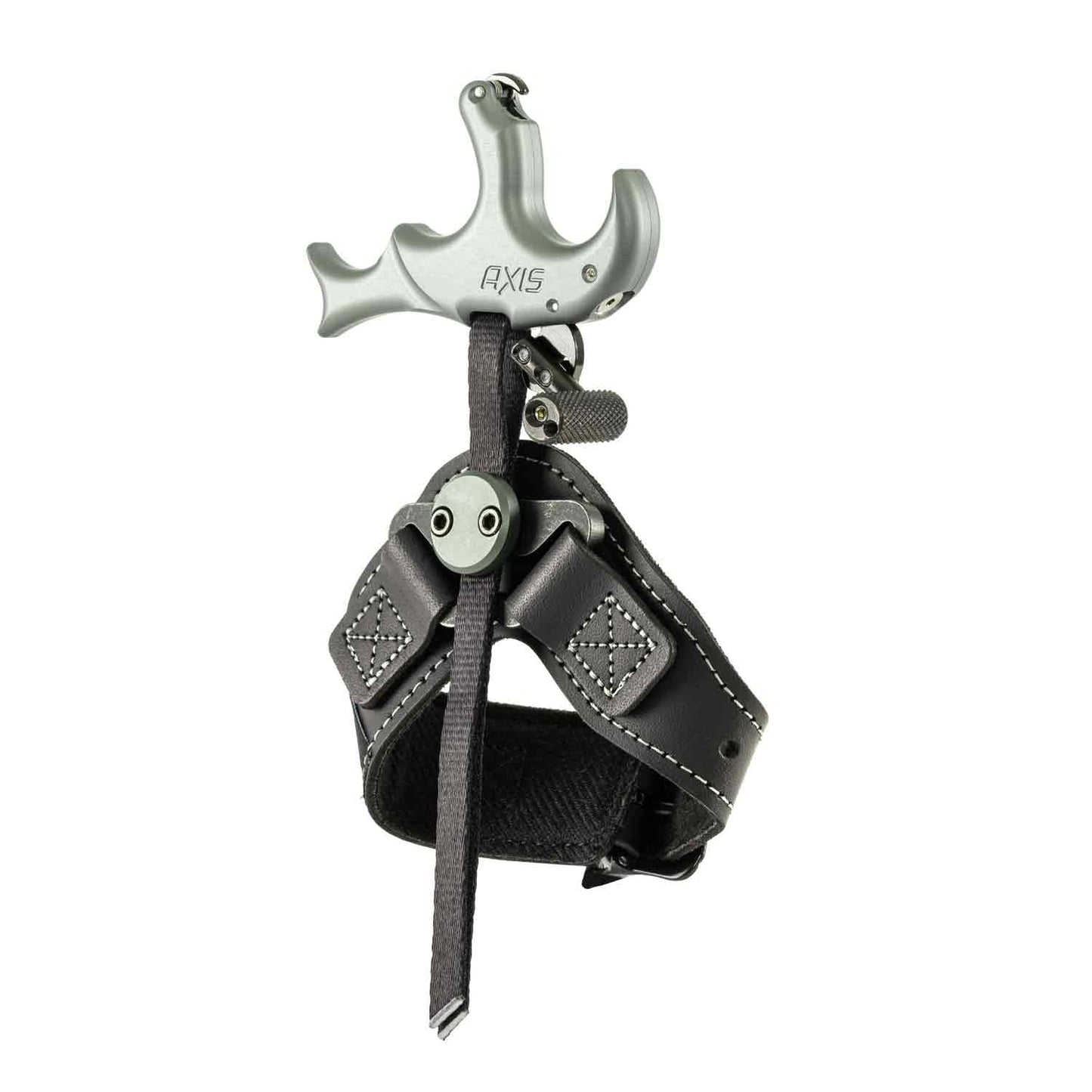 Stan Axis thumb-activated release aid for compound bow archery and bowhunting