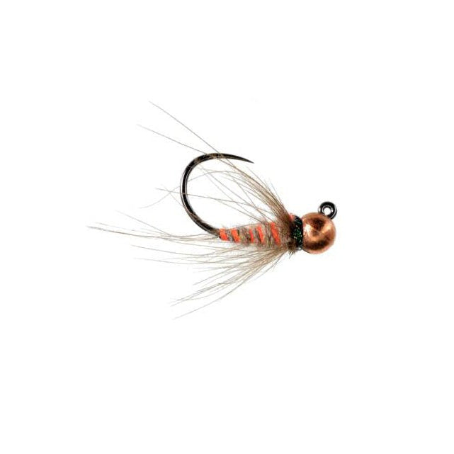 Jiggy Soft Hackle Carrot Nymph tungsten jig soft hackle wet fly sizes 12, 14, 16 and 18 for trout fishing on the Roaring Fork and Frying Pan rivers in Colorado
