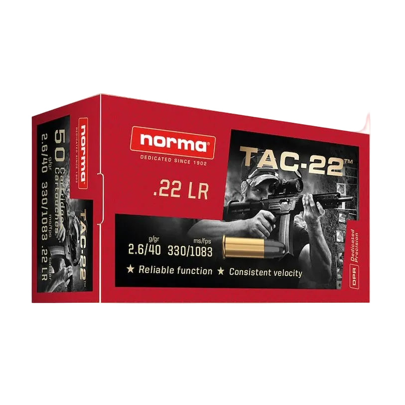 22 LR Norma Tac 40 Grain