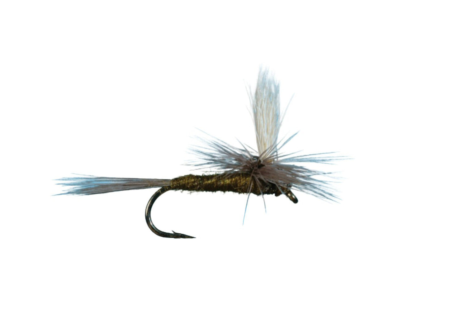 Parachute Blue Winged Olive Dark Olive dry fly for trout fishing — available at Glenwood Springs Outdoors, Glenwood Springs, CO