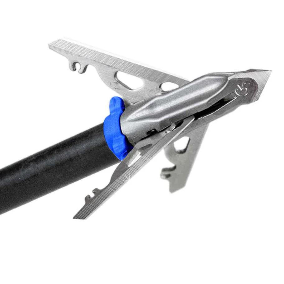 G5 Deadmeat 3-blade mechanical broadhead with SnapLock collar — 2" cutting diameter, 100 grain and 125 grain for deer and elk hunting