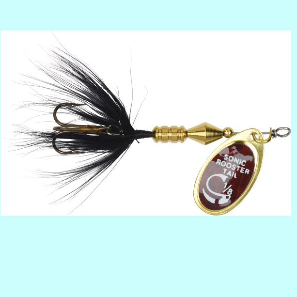 Sonic Rooster Tail 1/4oz - Black Mylar BLMY