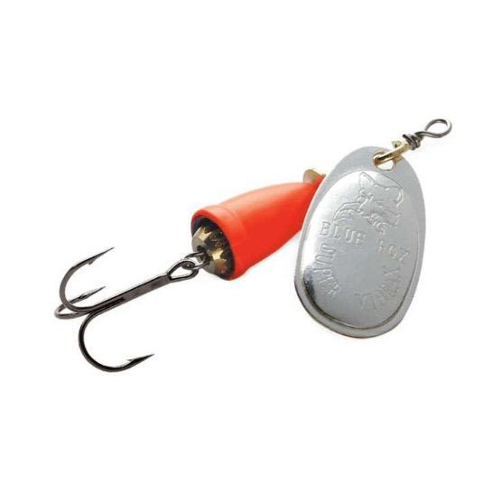 Blue Fox Vibrax #6 - Silver/Fluorescent Red