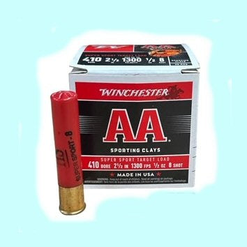 Winchester 410ga AA Sporting Target Load 2 1/2 1300FPS 1/2oz. 8# - Case
