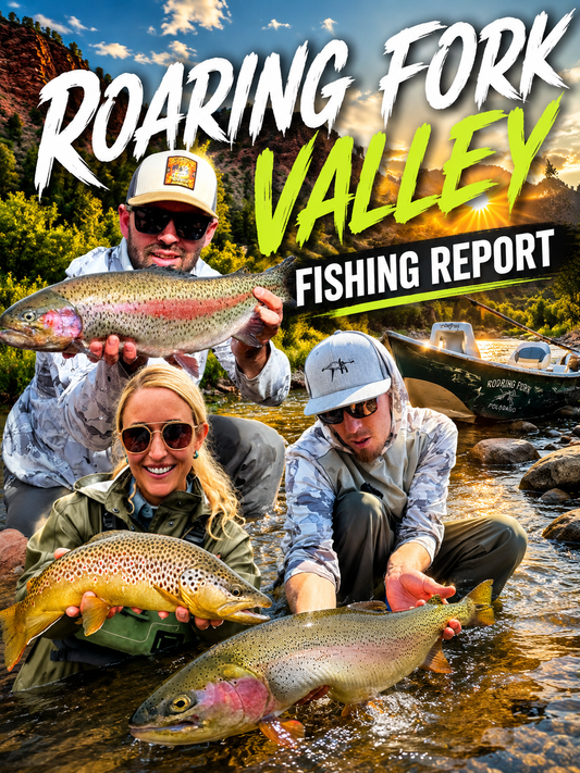 Fly fishing the Roaring Fork River near Glenwood Springs Colorado
