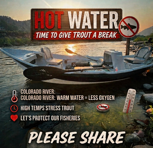 Colorado River near Glenwood Springs during hot summer conditions — fishing report from Glenwood Springs Outdoors