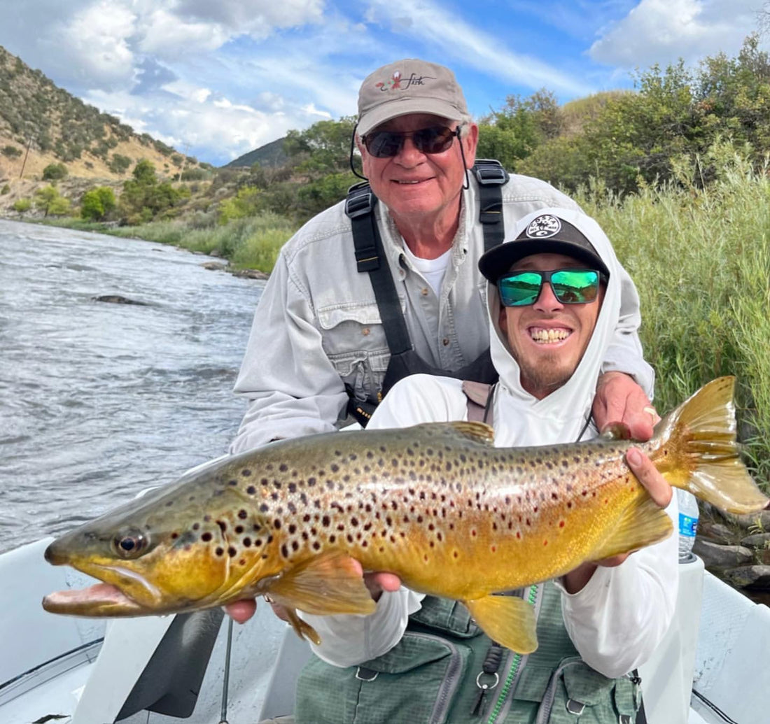 Big Brown trout on the Colorado river 