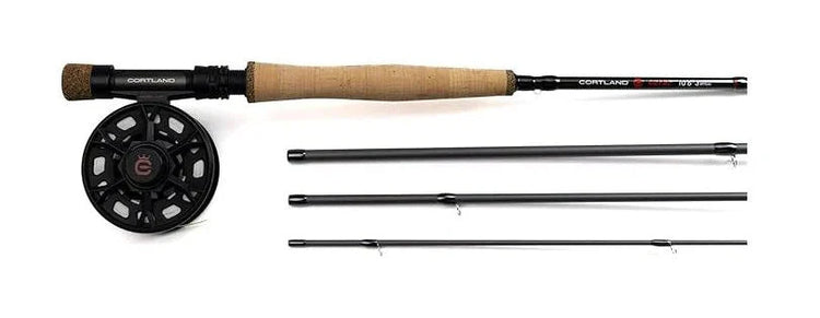 cortland fly rods and reels GUIDE SERIES FRESHWATER Anglers Den Lightweight Graphite Fast Action 4 pc Cortland Guide Series Freshwater Outfit