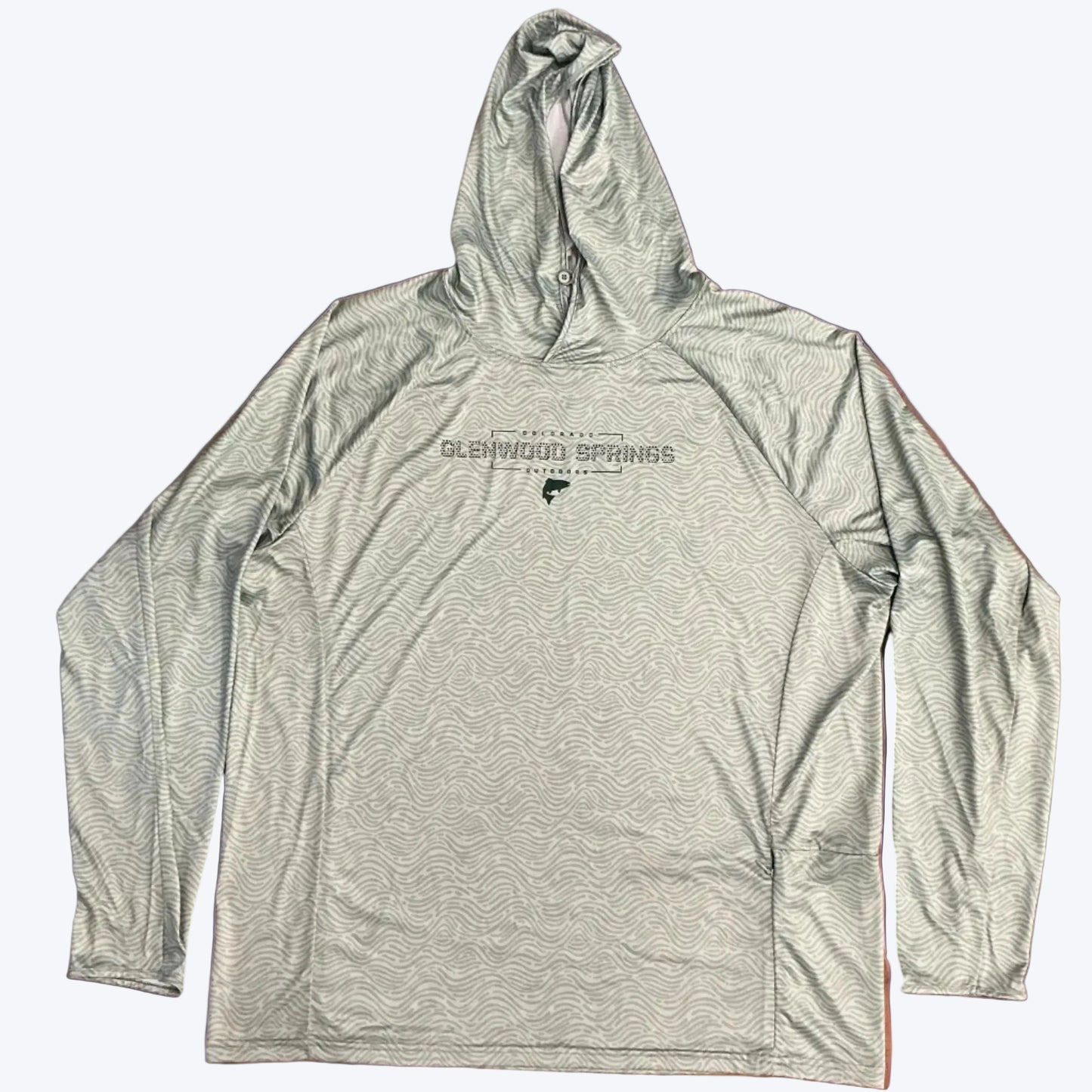 Ouray "GSO" Sun Shirt Green Wave Pattern