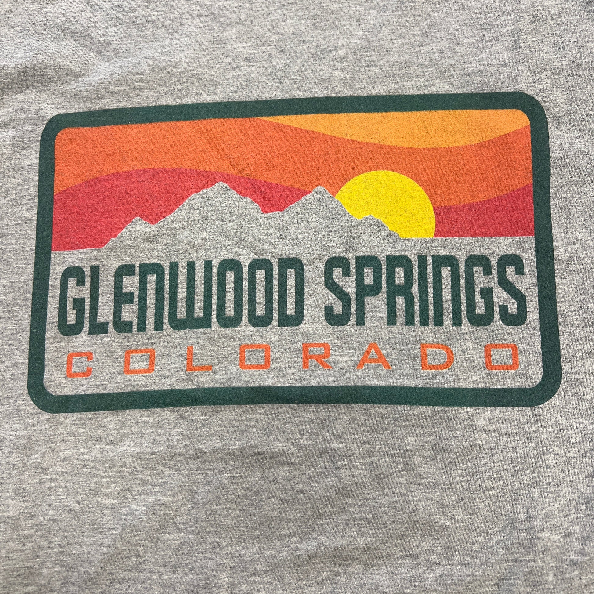 Grey License Plate Logo T-Shirt | Glenwood Springs Outdoors