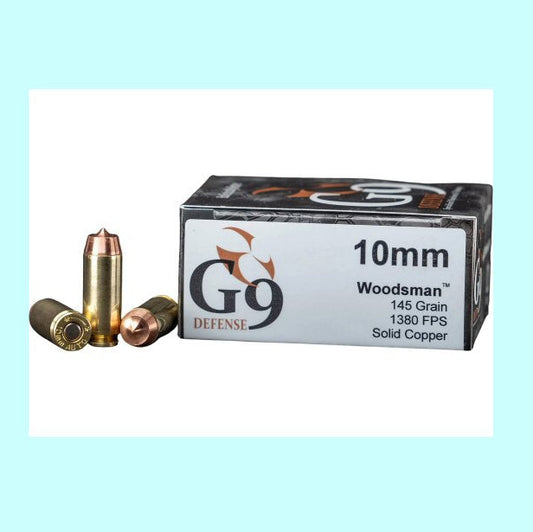 10mm G9 Woodsman 145 Grain 1380fps