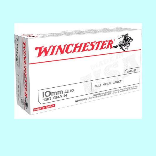 10mm Auto Winchester Target 1080 fps 180 Grain FMJ 500rd - CASE