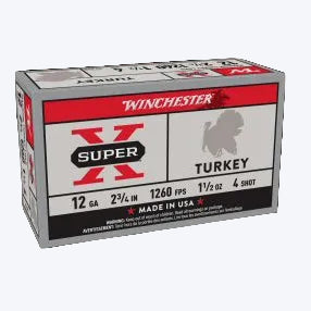 Winchester 12ga Super X Turkey 2 3/4" 1260fps 1 1/2oz #5 shot 10 rounds