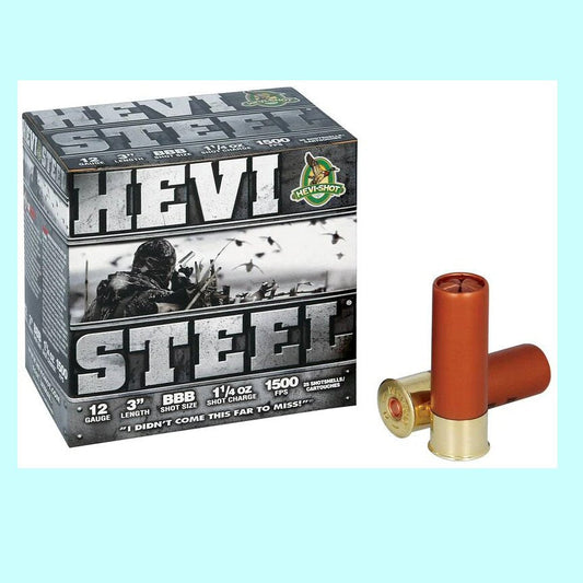 Hevi-Shot 12ga Hevi Steel BBB Shot 3" 1500fps 1 1/4oz