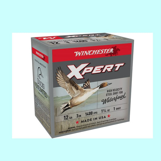 Winchester 12ga Xpert High Velocity 1400fps 1 1/4oz 3" Steel Shot #1 Shot