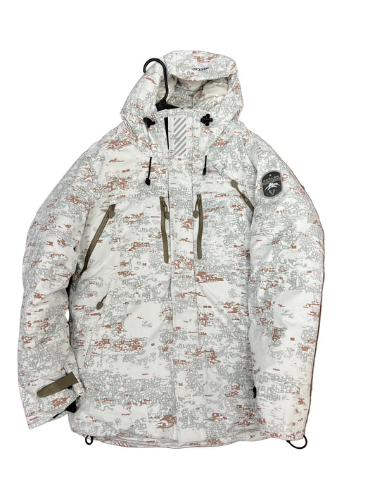 FORLOH Expedition Puffy Jacket in Black — premium down insulated hunting jacket for cold weather, available at Glenwood Springs Outdoors" "FORLOH Expedition Puffy Jacket in White Camouflage — premium down insulated hunting jacket for late season snow hunting, available at Glenwood Springs Outdoors