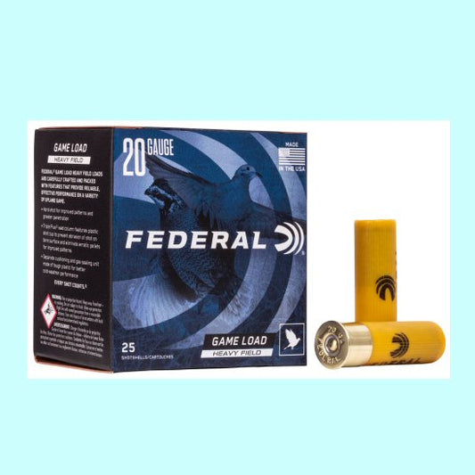 Federal 20ga Heavy Field Load 2 3/4" 1165fps 1oz 7 1/2 Shot