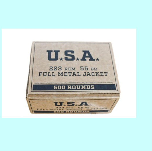 223 Rem Winchester 55gr FMJ 3240 fps 500rds