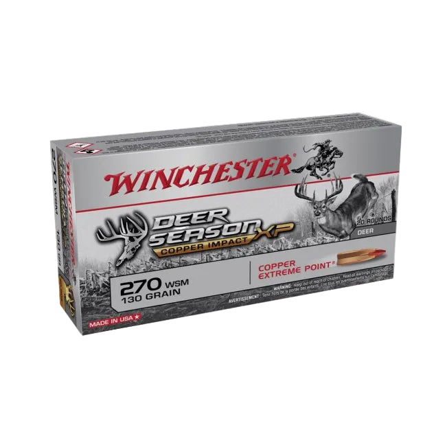 270 WSM Winchester Deer Season 130 Grain XP