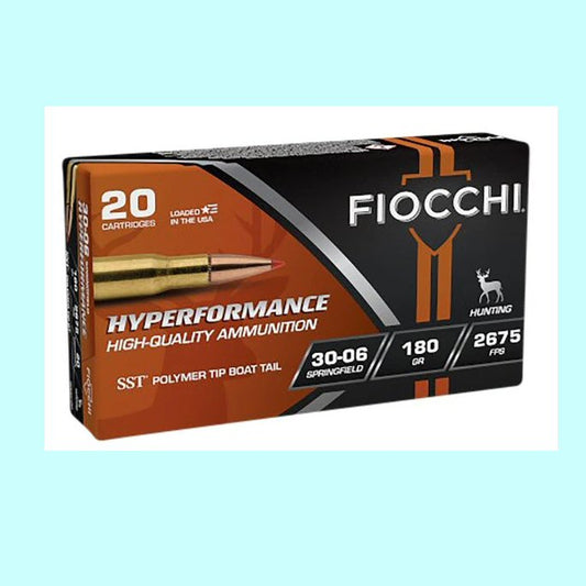 30-06 Springfield Fiocchi Hyperformance 180gr SST 2675 fps 20rds