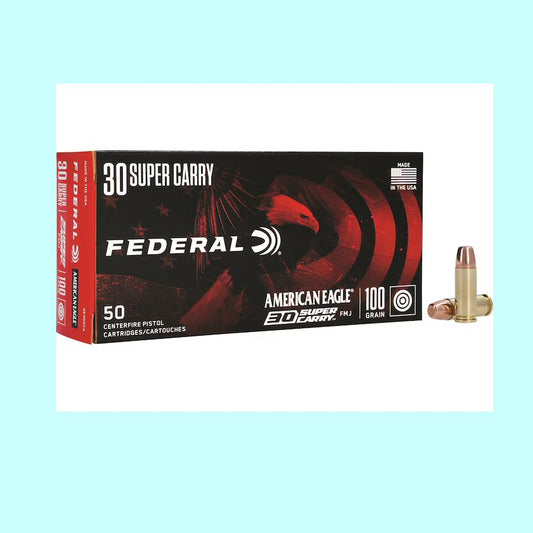 30 Super Carry Federal American Eagle 100gr 1250fps 50rds