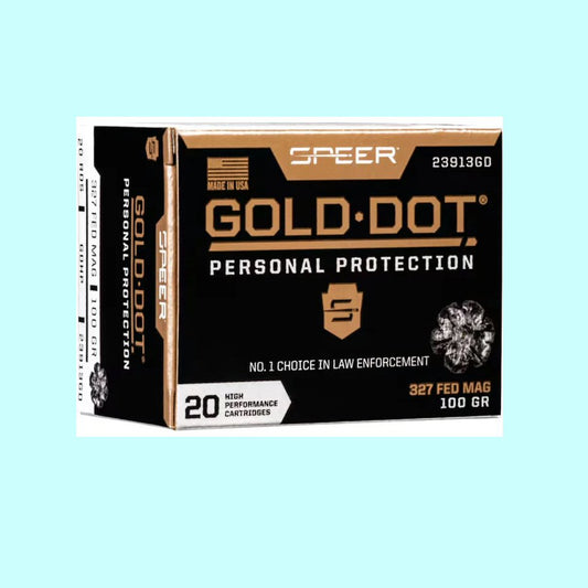327 Federal Magnum Speer Gold Dot 100 Grain 1550fps JHP 20 Rounds