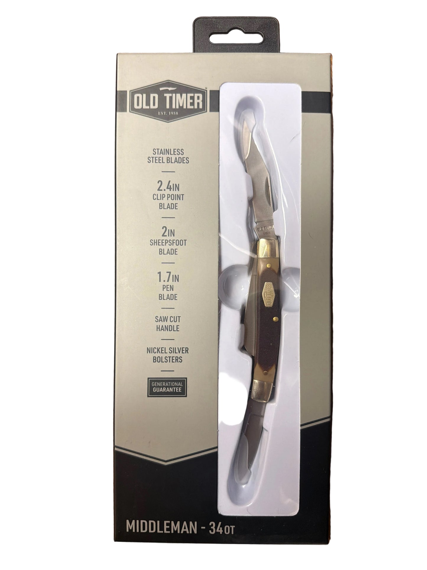 Old Timer Middleman Pocket Knife 34OT