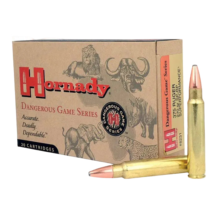375 Ruger Hornady Dangerous Game Series 270 Grain SP-RP